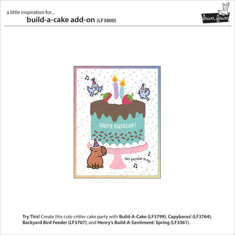 Lawn Fawn Build-A-Cake Add-On Dies (LF3800) Lawn Fawn Build-A-Cake Add-On Dies (LF3800)