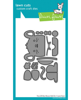 Lawn Fawn Tiny Gift Box Mouse Add-On Dies (LF3809)
