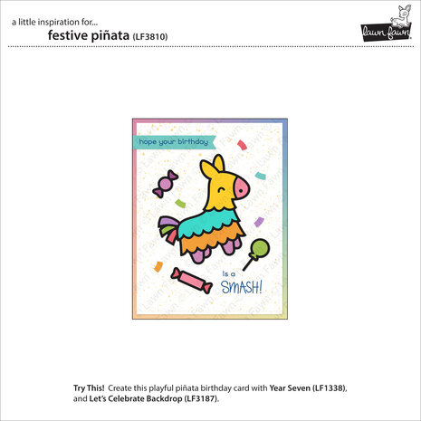 Lawn Fawn Festive Piñata Dies (LF3810) Lawn Fawn Festive Piñata Dies (LF3810)