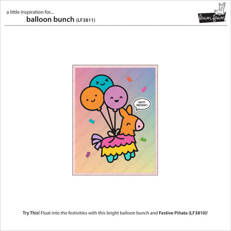 Lawn Fawn Balloon Bunch Dies (LF3811)