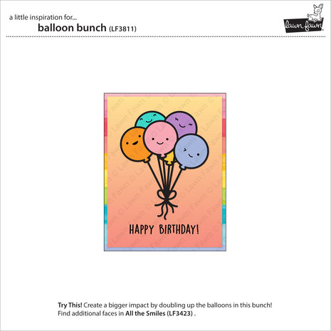 Lawn Fawn Balloon Bunch Dies (LF3811)