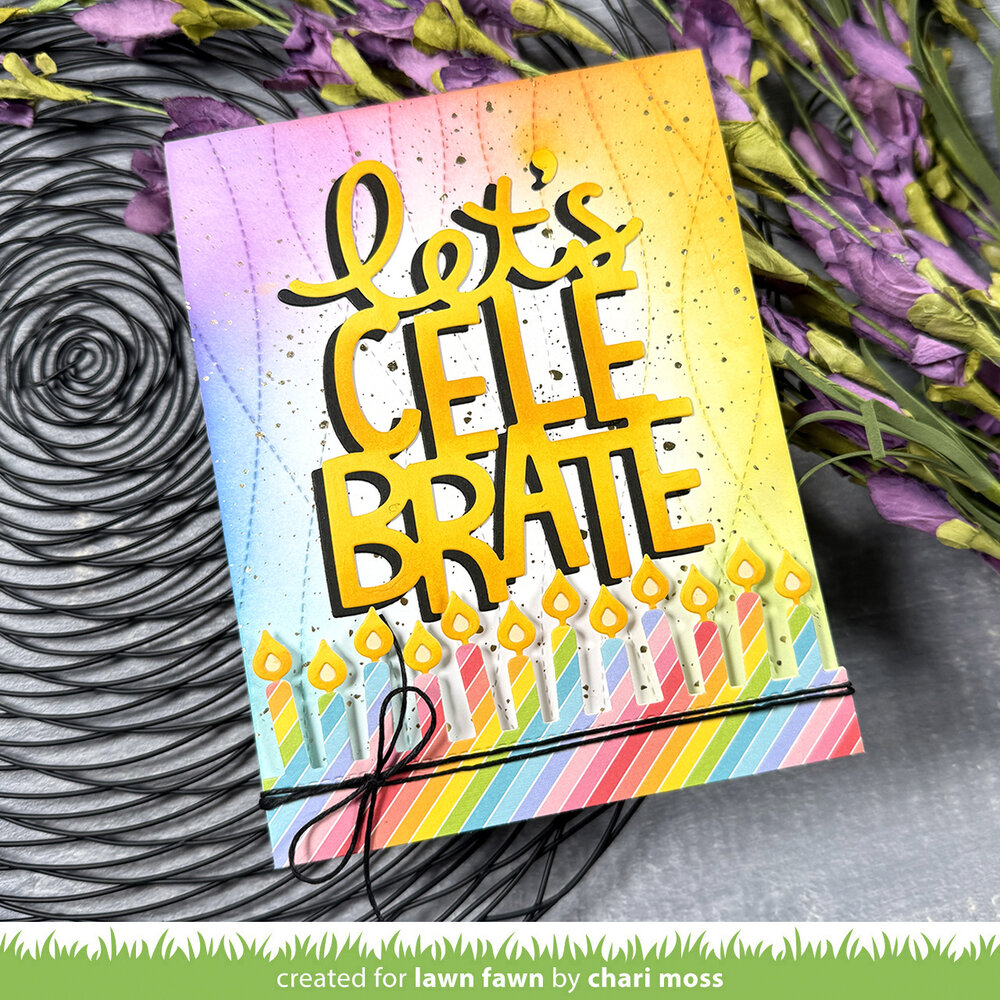 Lawn Fawn Giant Let's Celebrate Dies (LF3812)