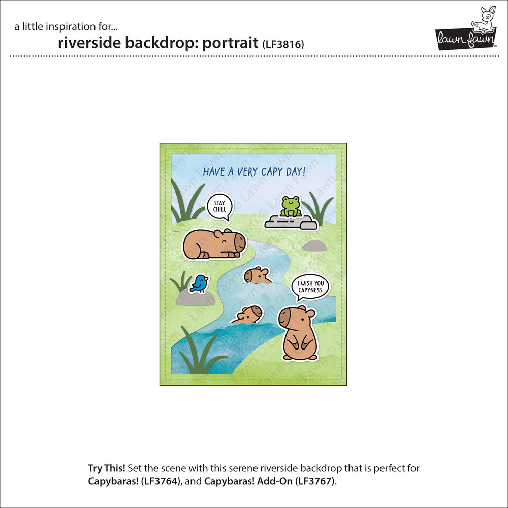 Lawn Fawn Riverside Backdrop Portrait Dies (LF3816) Lawn Fawn Riverside Backdrop Portrait Dies (LF3816)