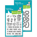 Lawn Fawn Garden Mouse Stamp & Die DUO (LF3365)