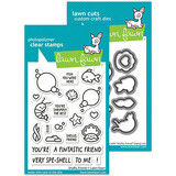 Lawn Fawn Shello Friend Stamp & Die DUO (LF3790)