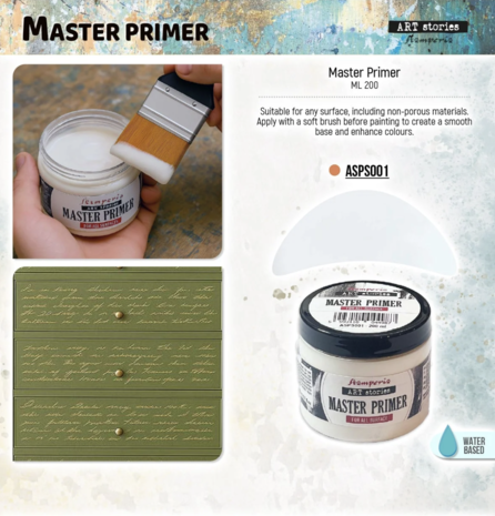 Stamperia Art Stories Texture Paste Master Primer for all Surface 200ml (ASPS001) Stamperia Art Stories Texture Paste Master Primer for all Surface 200ml (ASPS001)