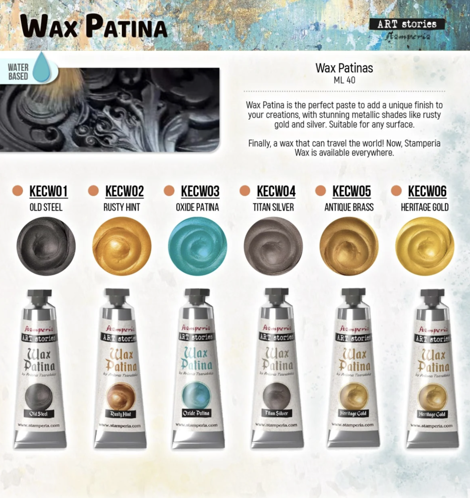 Stamperia Art Stories Wax Patina Rusty Hint (KECW02) Stamperia Art Stories Wax Patina Rusty Hint (KECW02)
