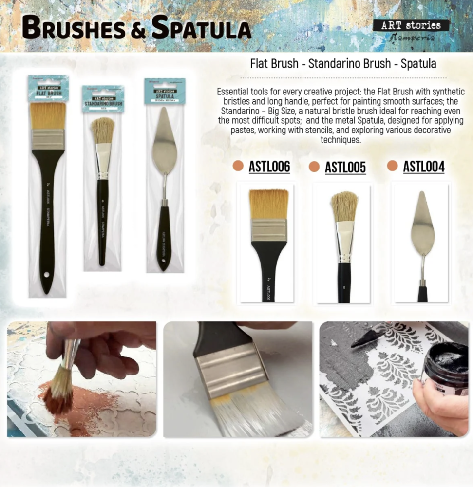 Stamperia Art Stories Flat Brush Size 2" (ASTL006)