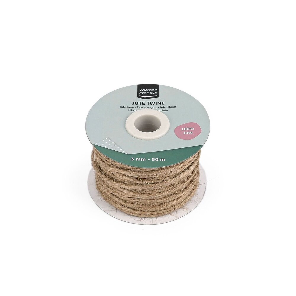 Vaessen Creative Jute Twine Naturel 3mmx50m (3908-051) Vaessen Creative Jute Twine Naturel 3mmx50m (3908-051)