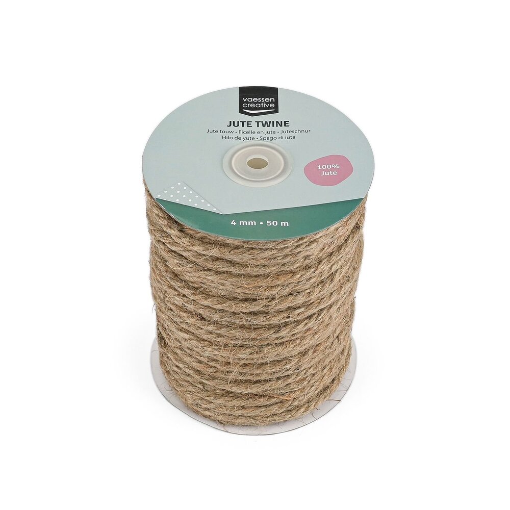 Vaessen Creative Jute Twine Naturel 4mmx50m (3908-052) Vaessen Creative Jute Twine Naturel 4mmx50m (3908-052)