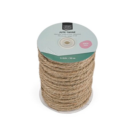 Vaessen Creative Jute Twine Naturel 4mmx50m (3908-052) Vaessen Creative Jute Twine Naturel 4mmx50m (3908-052)