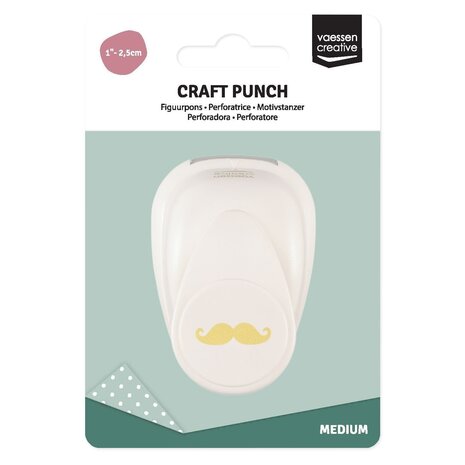 Vaessen Creative Figuurpons Medium Mustache (21435-090) Vaessen Creative Figuurpons Medium Mustache (21435-090)