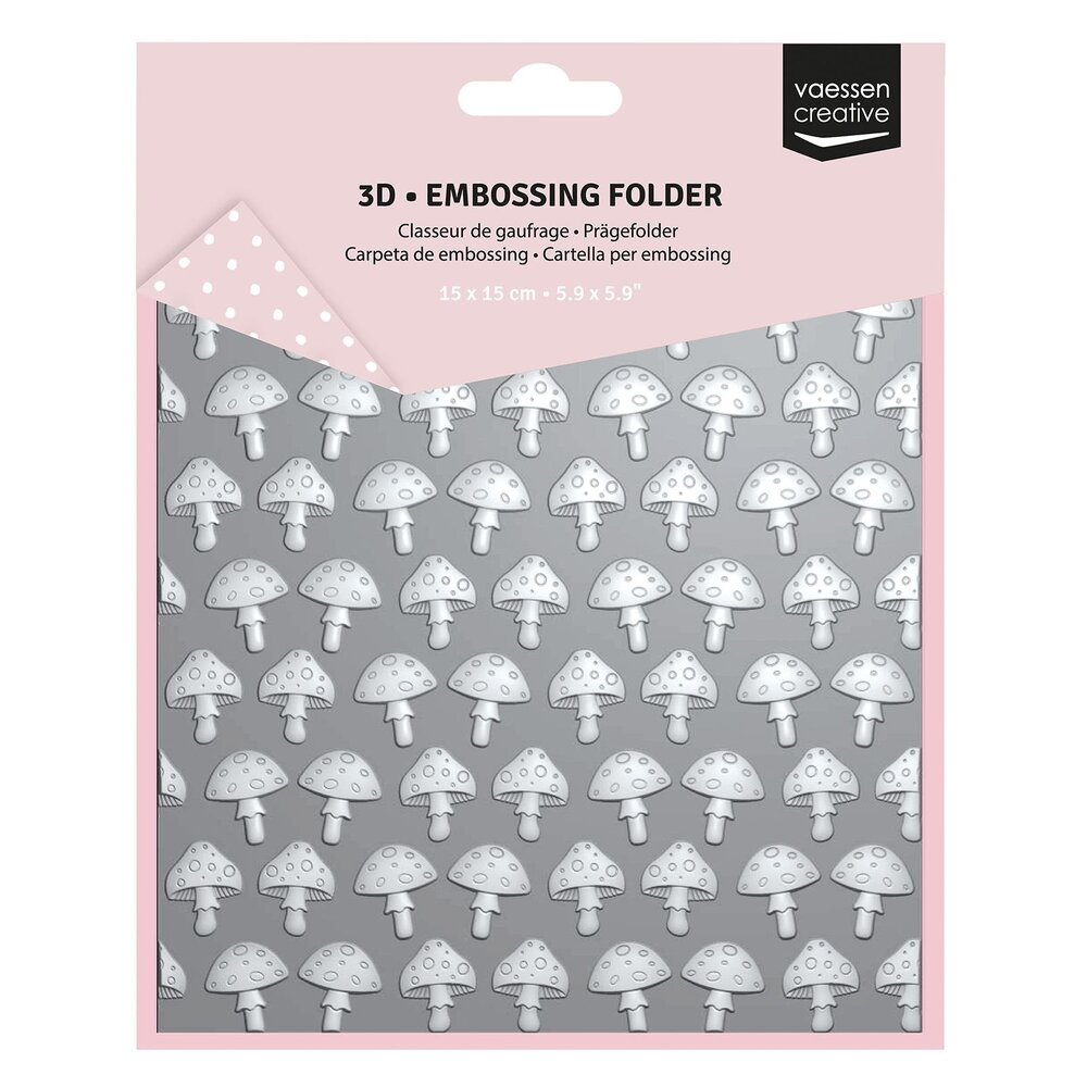 Vaessen Creative Embossing Folder Paddenstoelen (3625-0002)