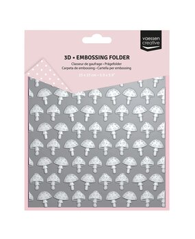 Vaessen Creative Embossing Folder Paddenstoelen (3625-0002)