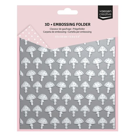 Vaessen Creative Embossing Folder Paddenstoelen (3625-0002)