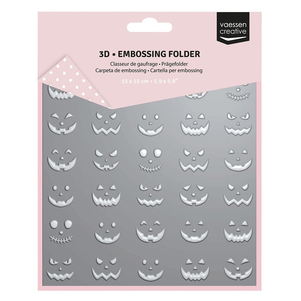 Vaessen Creative Embossing Folder Pompoengezichtjes (3625-0006) Vaessen Creative Embossing Folder Pompoengezichtjes (3625-0006)