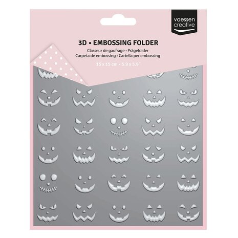 Vaessen Creative Embossing Folder Pompoengezichtjes (3625-0006) Vaessen Creative Embossing Folder Pompoengezichtjes (3625-0006)