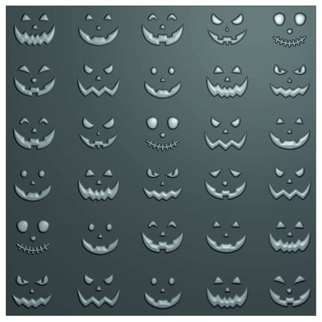 Vaessen Creative Embossing Folder Pompoengezichtjes (3625-0006) Vaessen Creative Embossing Folder Pompoengezichtjes (3625-0006)