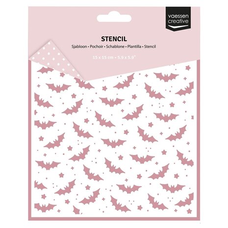 Vaessen Creative Stencil Vleermuizen (3625-0009) Vaessen Creative Stencil Vleermuizen (3625-0009)