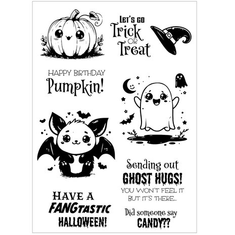Vaessen Creative Clear Stamps Trick or Treat (3625-0011)