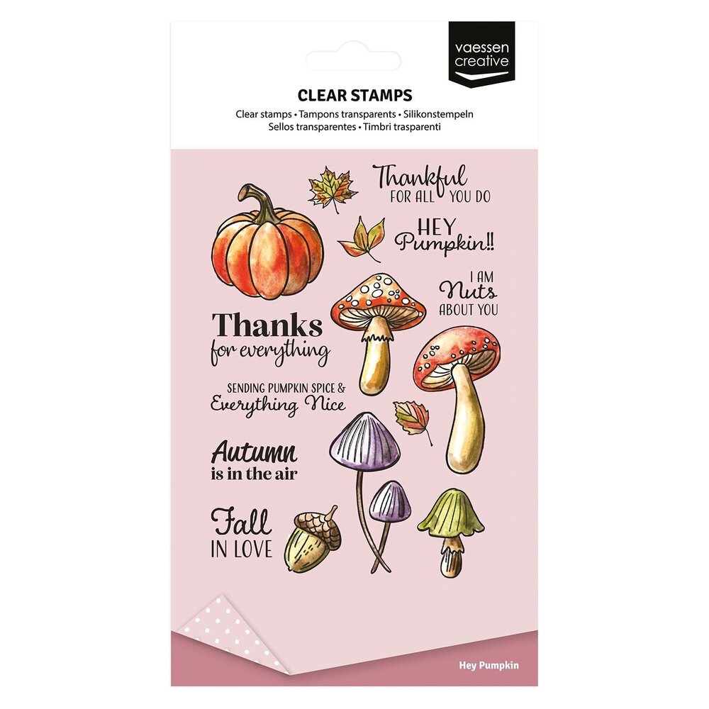 Vaessen Creative Clear Stamps Hey Pumpkin (3625-0012) Vaessen Creative Clear Stamps Hey Pumpkin (3625-0012)