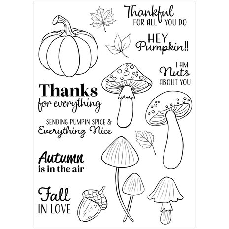 Vaessen Creative Clear Stamps Hey Pumpkin (3625-0012) Vaessen Creative Clear Stamps Hey Pumpkin (3625-0012)