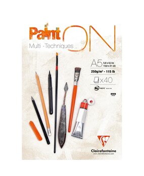 Clairefontaine PaintON Mixed Media Papier A5 (96538C) Clairefontaine PaintON Mixed Media Papier A5 (96538C)