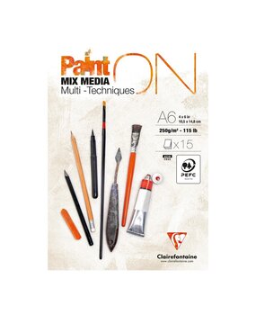 Clairefontaine PaintON Mixed Media Papier A6 (960060C) Clairefontaine PaintON Mixed Media Papier A6 (960060C)