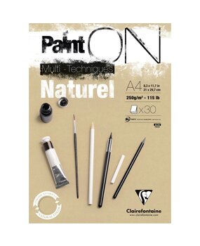 Clairefontaine PaintON Mixed Media Papier A4 Naturel (96540C) Clairefontaine PaintON Mixed Media Papier A4 Naturel (96540C)