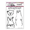 Dina Wakley MEdia PRE-ORDER Cling Stamps Scribbly Bears (MDR89872) Dina Wakley MEdia PRE-ORDER Cling Stamps Scribbly Bears (MDR89872)