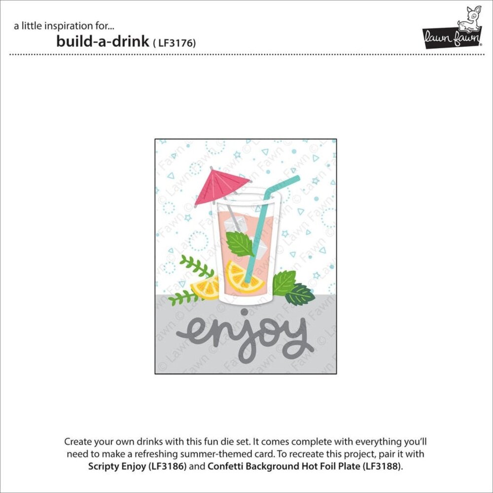 Lawn Fawn Build-A-Drink Dies (LF3176) Lawn Fawn Build-A-Drink Dies (LF3176)
