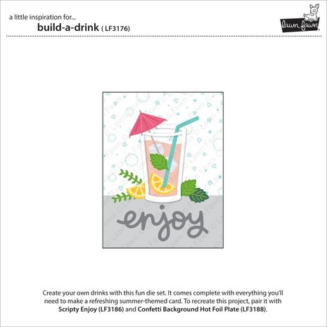 Lawn Fawn Build-A-Drink Dies (LF3176) Lawn Fawn Build-A-Drink Dies (LF3176)