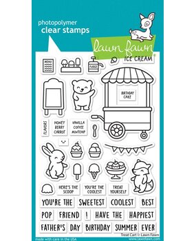 Lawn Fawn Treat Cart Clear Stamps (LF3408)