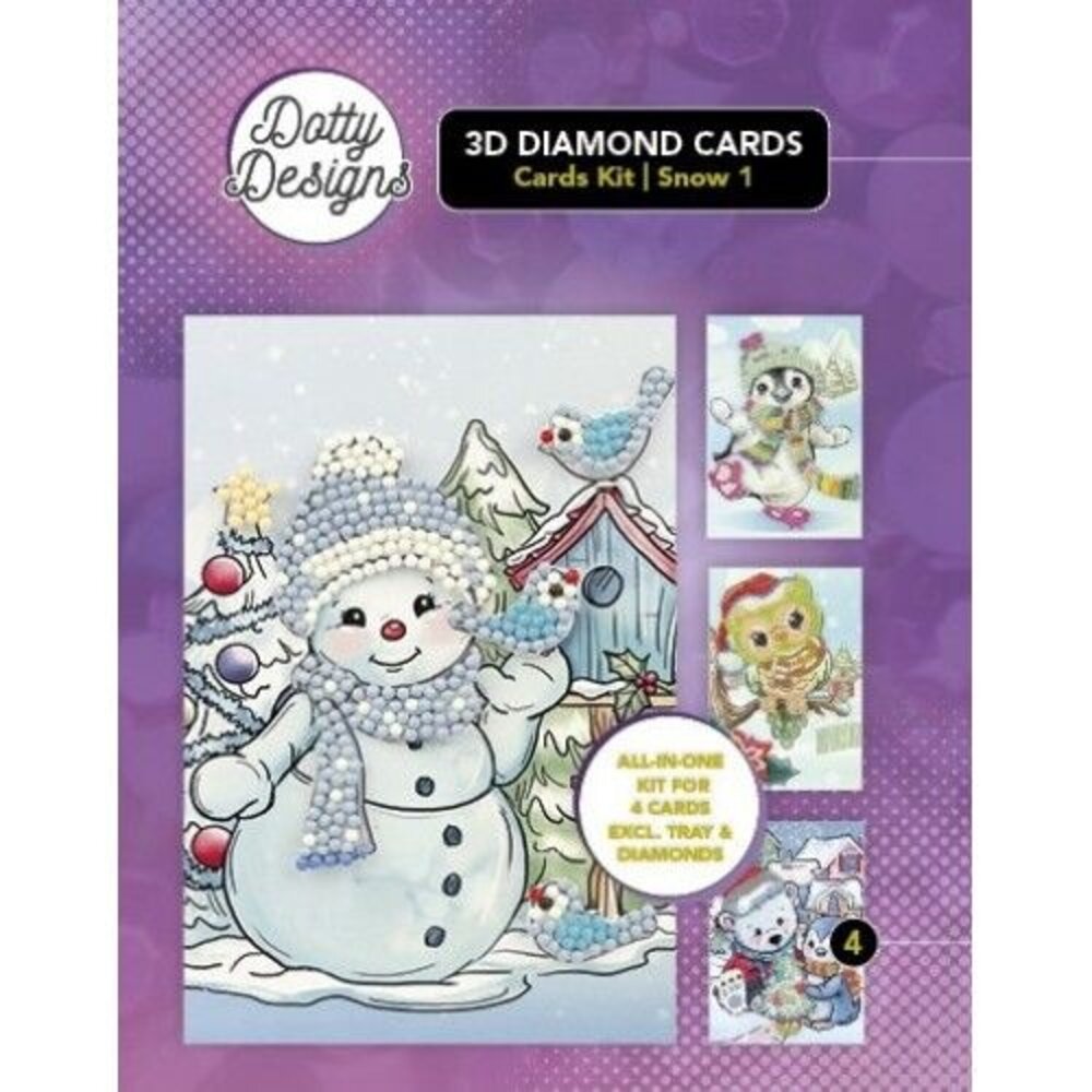 Find It Trading 3D Diamond Cards Kit Snow (DDDCK004)