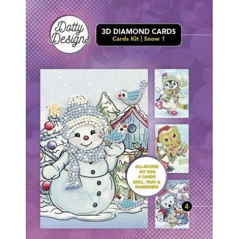 Find It Trading 3D Diamond Cards Kit Snow (DDDCK004)