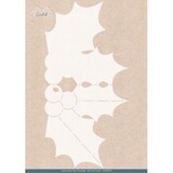 Card Deco Folding Card Stencil Floral Holly (CDEST074)