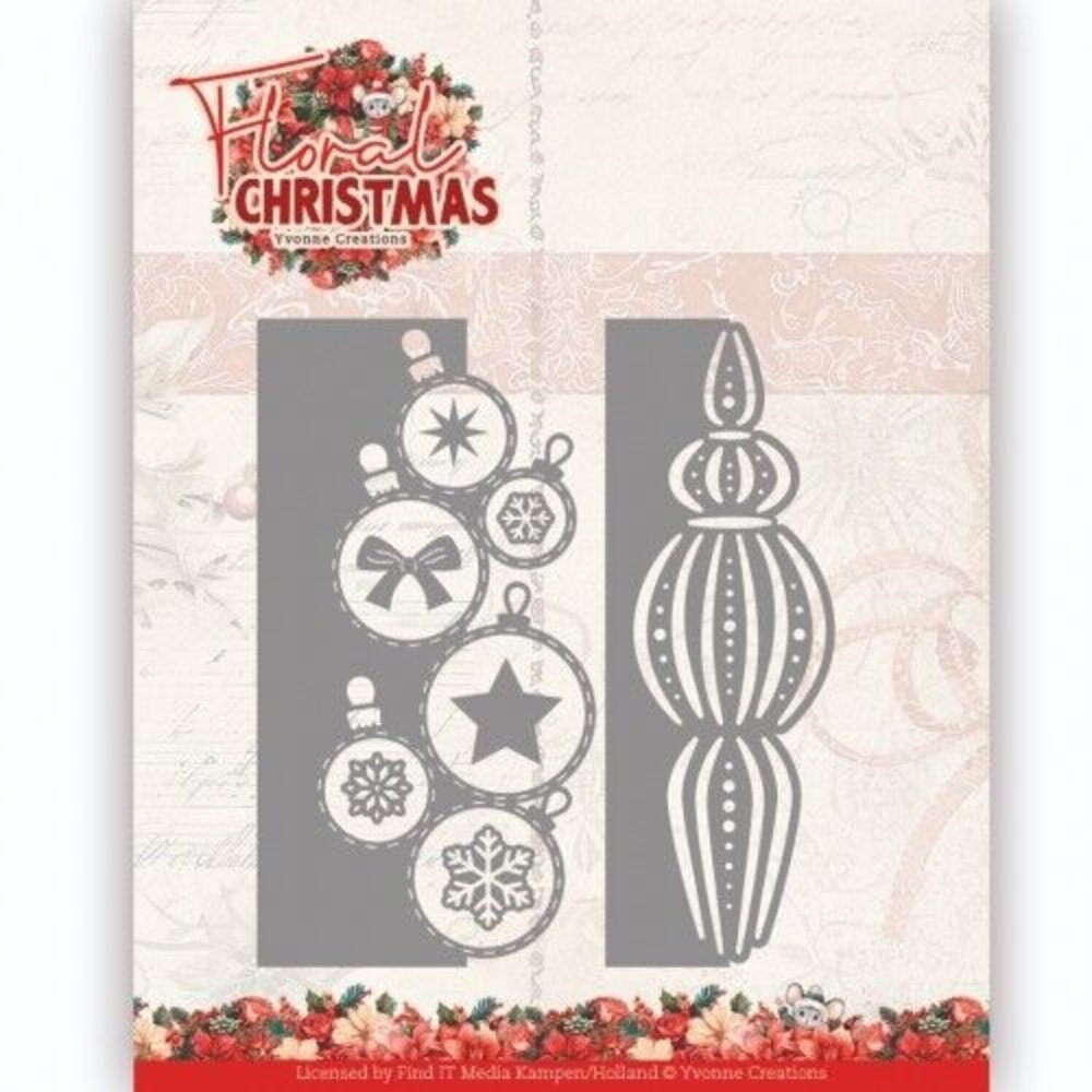 Yvonne Creations Floral Christmas Dies Bauble Borders (YCD10367) Yvonne Creations Floral Christmas Dies Bauble Borders (YCD10367)