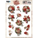 Yvonne Creations Floral Christmas 3D Push Out Floral Vase (SB11038)