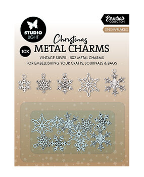Studio Light Christmas Essentials Metal Charms Snowflakes (SL-CO-CHARM05) Studio Light Christmas Essentials Metal Charms Snowflakes (SL-CO-CHARM05)