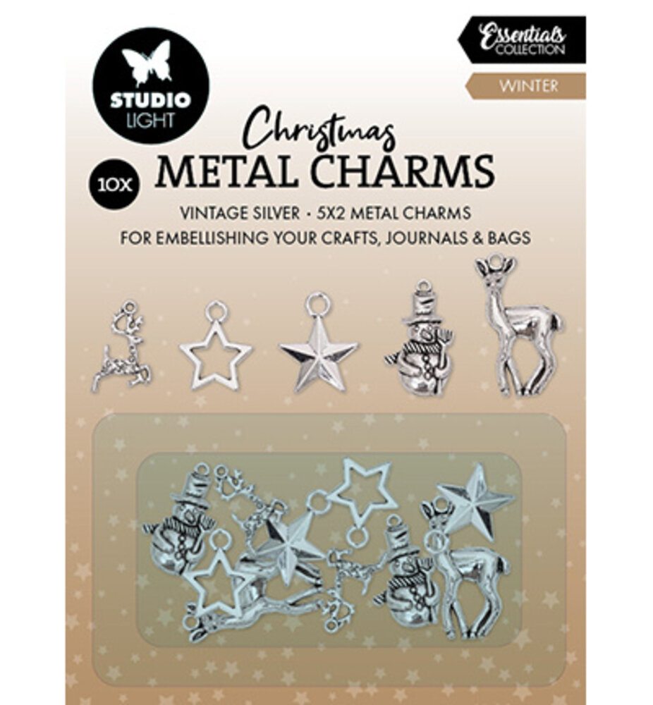 Studio Light Christmas Essentials Metal Charms Winter Elements (SL-CO-CHARM06) Studio Light Christmas Essentials Metal Charms Winter Elements (SL-CO-CHARM06)