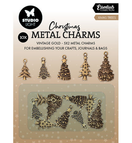Studio Light Christmas Essentials Metal Charms Christmas Trees (SL-CO-CHARM07) Studio Light Christmas Essentials Metal Charms Christmas Trees (SL-CO-CHARM07)