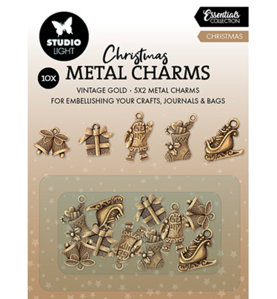 Studio Light Christmas Essentials Metal Charms Christmas Elements (SL-CO-CHARM08) Studio Light Christmas Essentials Metal Charms Christmas Elements (SL-CO-CHARM08)