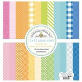 Doodlebug Design Inc. Summer Fun 12x12 Inch Petite Prints Paper Pack (8942)