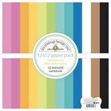 Doodlebug Design Inc. Summer Fun 12x12 Inch Textured Cardstock Solid Paper Pack (8943)