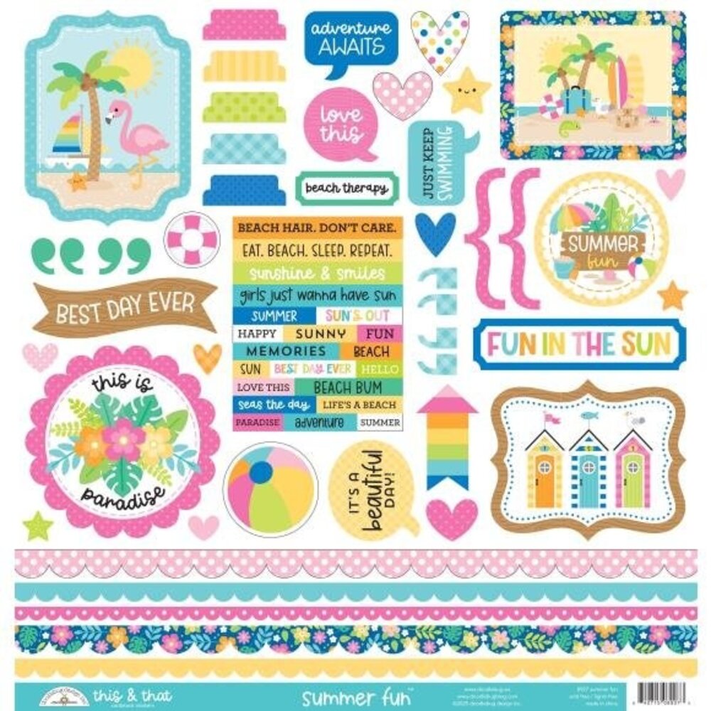 Doodlebug Design Inc. Summer Fun This & That Stickers (8927) Doodlebug Design Inc. Summer Fun This & That Stickers (8927)