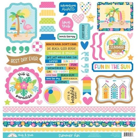 Doodlebug Design Inc. Summer Fun This & That Stickers (8927) Doodlebug Design Inc. Summer Fun This & That Stickers (8927)