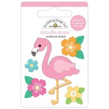 Doodlebug Design Inc. Summer Fun Flora Flamingo Doodle-Pops (8896)