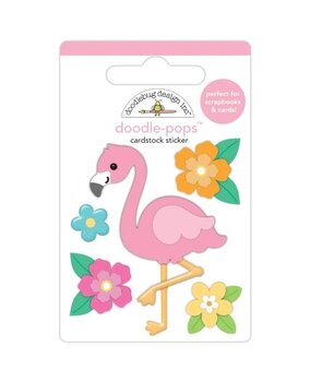 Doodlebug Design Inc. Summer Fun Flora Flamingo Doodle-Pops (8896) Doodlebug Design Inc. Summer Fun Flora Flamingo Doodle-Pops (8896)