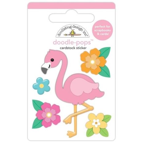 Doodlebug Design Inc. Summer Fun Flora Flamingo Doodle-Pops (8896) Doodlebug Design Inc. Summer Fun Flora Flamingo Doodle-Pops (8896)