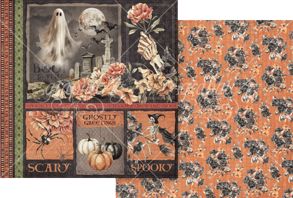 Graphic 45 Ghostly Greetings 12x12 Inch Collection Pack (4503074) Graphic 45 Ghostly Greetings 12x12 Inch Collection Pack (4503074)